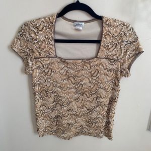 Vintage Cropped Blouse